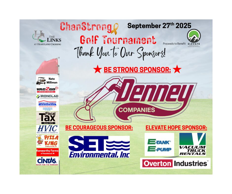 ChanStrong fundraiser for childhood cancer research. Thanks to sponsors.
